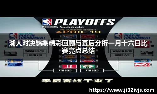 金年会湖人对决鹈鹕精彩回顾与赛后分析一月十六日比赛亮点总结
